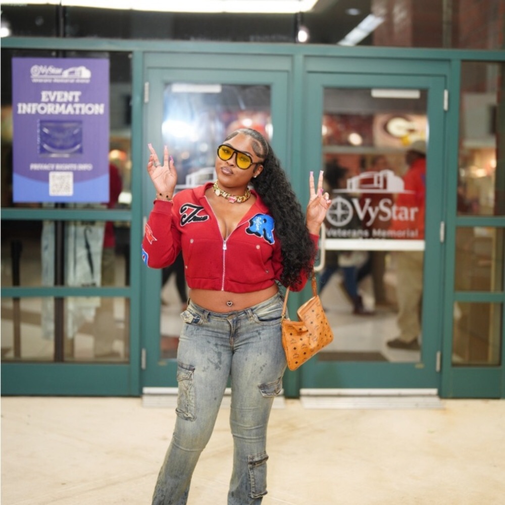 True Religion Red Jacket with Blue Accents